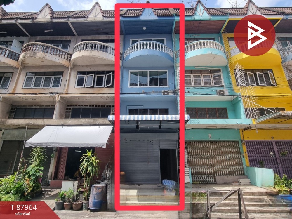 For SaleShophouseRama 2, Bang Khun Thian : 4-story commercial building for sale, Soi Rama 2, Soi 50, Intersection 1, Bang Khun Thian, Bangkok.