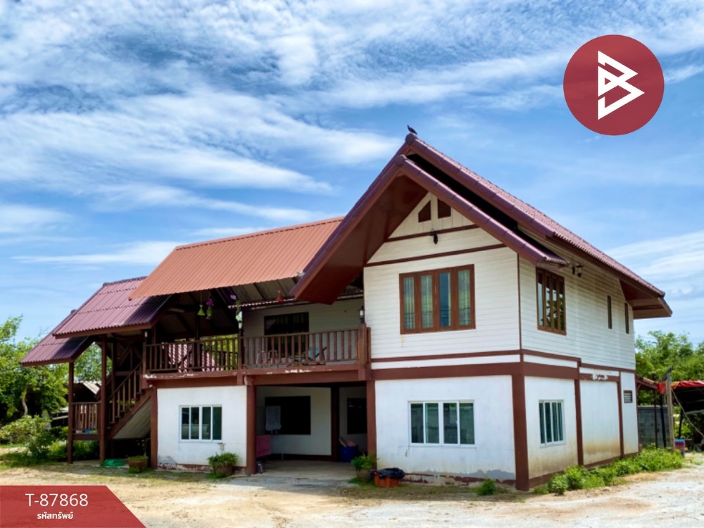 For SaleHousePattaya, Bangsaen, Chonburi : 2-story detached house for sale with land, area 2 ngan 91 square meters, Phanat Nikhom, Chonburi.