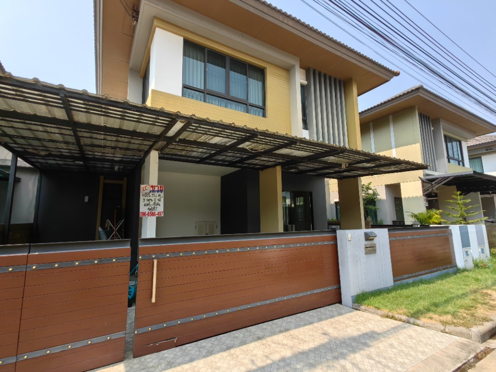 For SaleHouseNawamin, Ramindra : House for sale, Prompat Prime, Panya Indra Road, Khubon, near Fashion Island, Lotus Jazz, expressway, Synphaet Hospital, Sathit Phatthana School. Pink Line