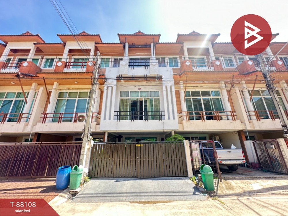 For SaleTownhouseMahachai Samut Sakhon : Townhouse for sale, Rinrada Village, Bang Ya Phraek, Samut Sakhon