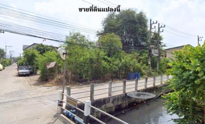 For SaleLandMahachai Samut Sakhon : Land for sale, area 10 rai 42.8 sq m, Soi Setthakit 1/1 (Pacific), suitable for a factory or warehouse.