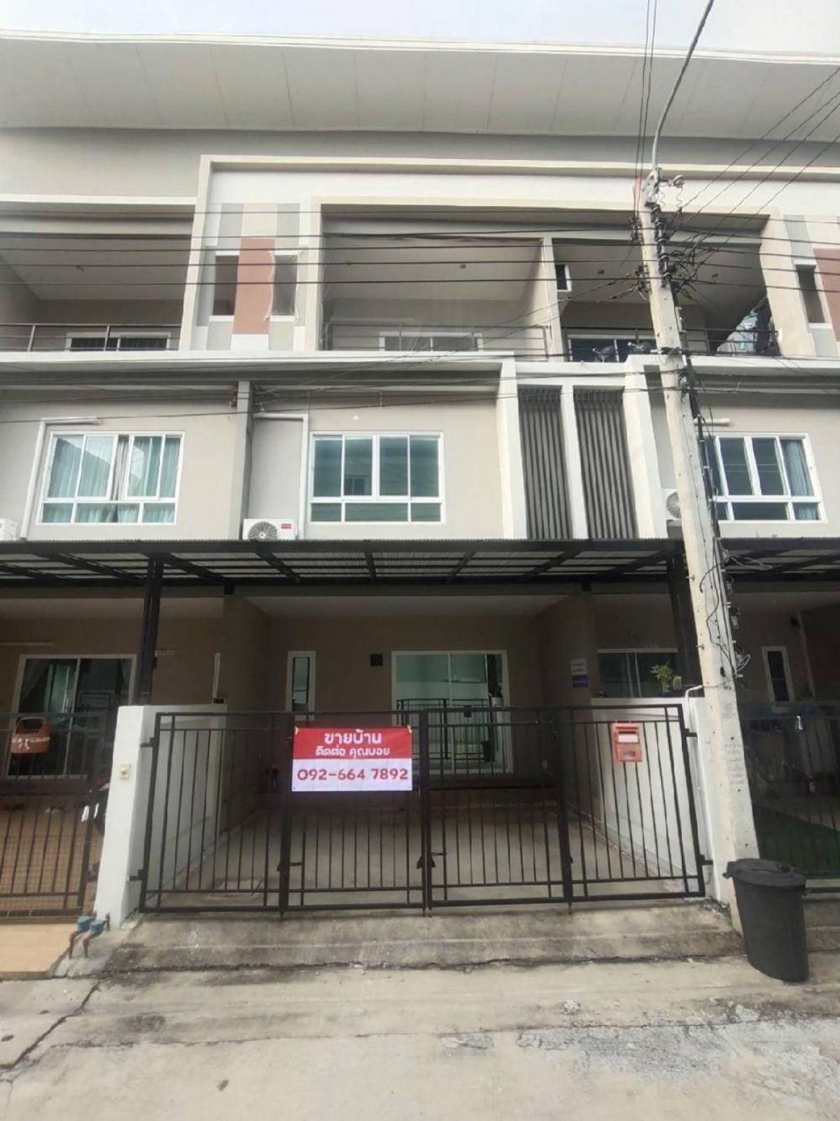 For SaleTownhouseNonthaburi, Bang Yai, Bangbuathong : (b3551) Townhome for sale, 3 floors #Town home 3 floors #vision smart life #Vision Smart Life #near MRT Purple Line station