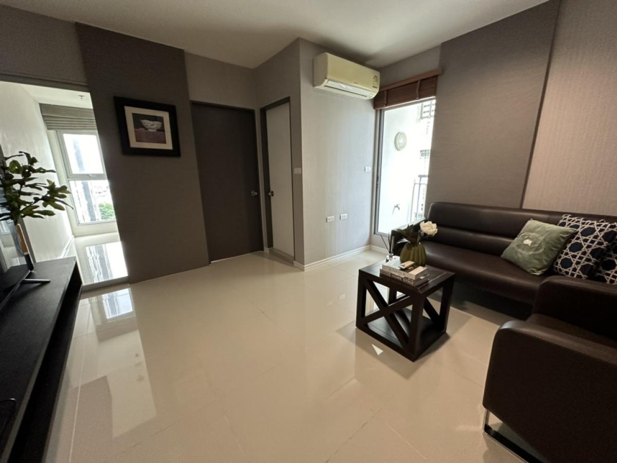 For RentCondoOnnut, Udomsuk : Condo for rent, Aspire Sukhumvit 48, BTS Phra Khanong, for rent 23,000 baht, 2 bedrooms, 2 bathrooms, 54 sq m, 7th floor, furniture and electrical appliances.