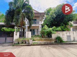 For SaleHousePattaya, Bangsaen, Chonburi : Single house for sale Country Home Lake & Park Village, Chonburi