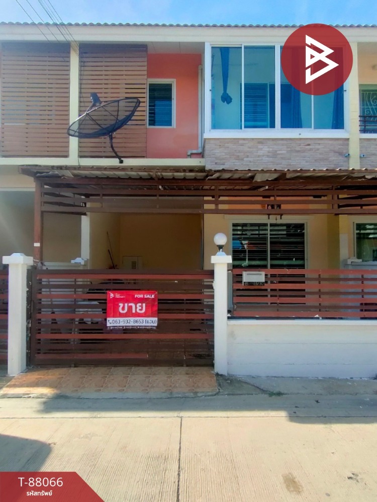 For SaleTownhouseMahachai Samut Sakhon : Townhouse for sale Smileland Village 3, Khlong Luang Charoen Krung Road, Samut Sakhon, additions, ready to move in.