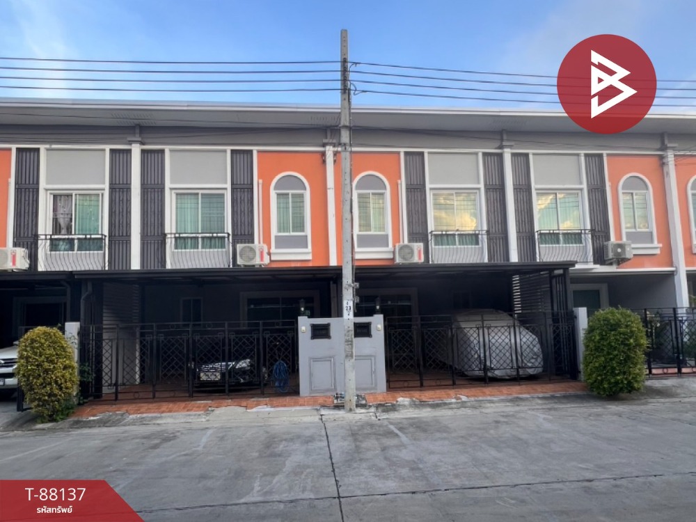 For SaleTownhouseLadkrabang, Suwannaphum Airport : Townhouse for sale The Verona Village Rama 9-Krungthep Kreetha Bangkok