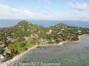 For SaleLandKoh Samui, Surat Thani : Land for sale on Koh Samui ✦ Beachfront land 3,052.70 sq.w. ✦ Land on Samui, Ao Lamai, same alley as Banyan Tree Samui Hotel