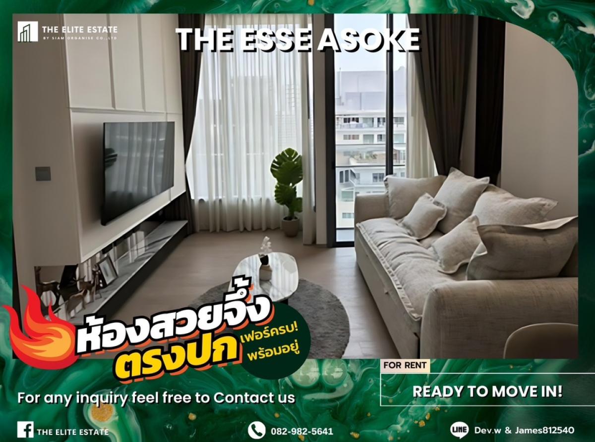 For RentCondoSukhumvit, Asoke, Thonglor : 🐲✨Nice room for rent 🐲✨THE ESSE ASOKE