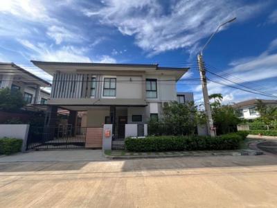 For SaleHousePhutthamonthon, Salaya : Single house for sale, corner house, Serene Phetkasem-Phutthamonthon Sai 3, 550 sq m, 83.4 sq m, largest size.