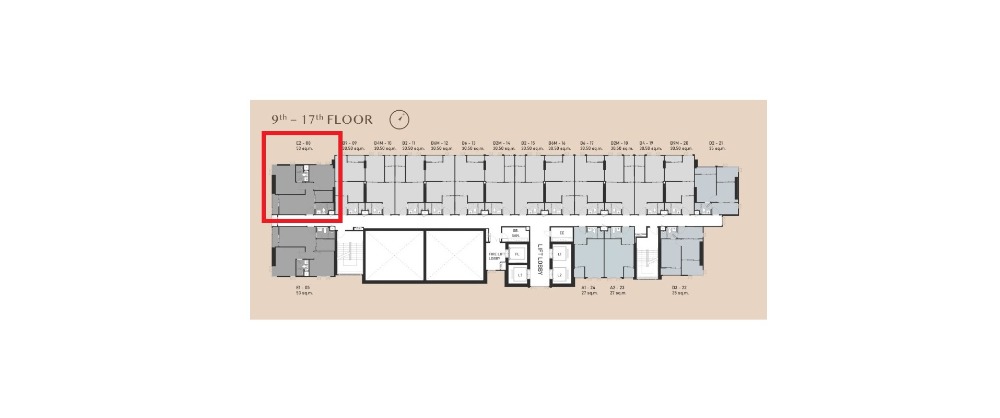 ขายดาวน์คอนโดอ่อนนุช อุดมสุข : Aspire Onnut Station 2-bed 53 sq.m. [Foreigner Quota]