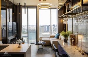 For RentCondoSukhumvit, Asoke, Thonglor : Luxury condo for rent🔥The Esse Asoke🔥45th floor🔥45 sq m.🔥1Bed🔥Luxuriously furnished🔥Ready to move in 27 July🔥Book first, get first🔥 R27-3