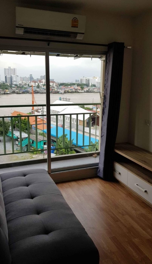 For SaleCondoRattanathibet, Sanambinna : Lumpini Ville Phra Nang Klao River View, 2 bedrooms, 35 square meters, facing the Chao Phraya River, beautiful view.