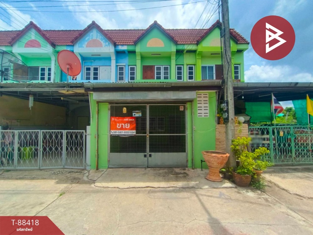 For SaleTownhouseSamut Songkhram : 2-story townhouse for sale, area 20.6 square meters, Lat Yai, Samut Songkhram.