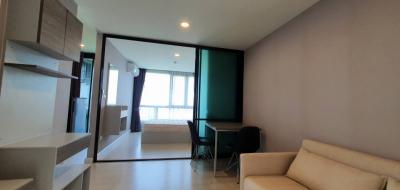 For SaleCondoMin Buri, Romklao : Condo for sale the Cube Plus Minburi, 28.5 sqm., great price, great location, corner room, quiet, great view, easy to MRT Pink Line.