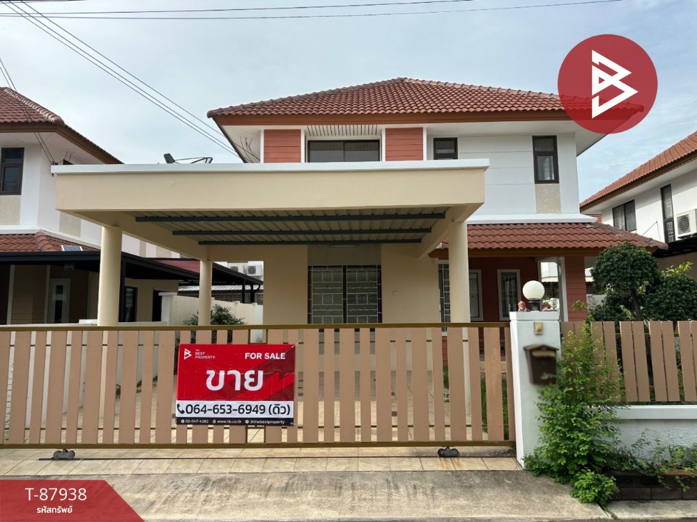 For SaleHousePattaya, Bangsaen, Chonburi : Single house for sale Country Park Village 3, Bang Saen, Chonburi