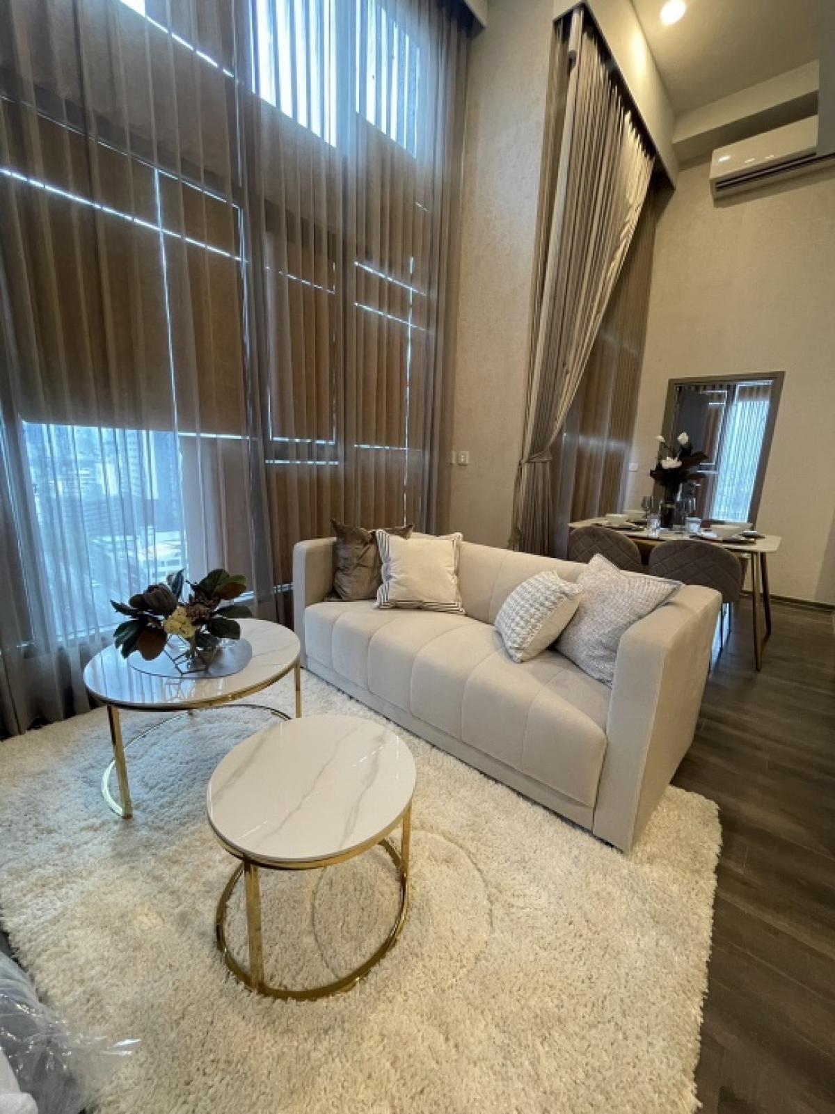 For SaleCondoRama9, Petchburi, RCA : Fully furnished~ 1 BEDROOM PLUS 2 bedrooms, spacious room, luxury available here.