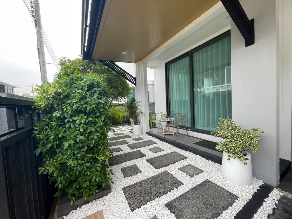 For SaleHouseRama5, Ratchapruek, Bangkruai : For sale: furnished semi-detached house, ready to move in, Homey Cozy, Grand Britannia project, Ratchapruek - Rama 5