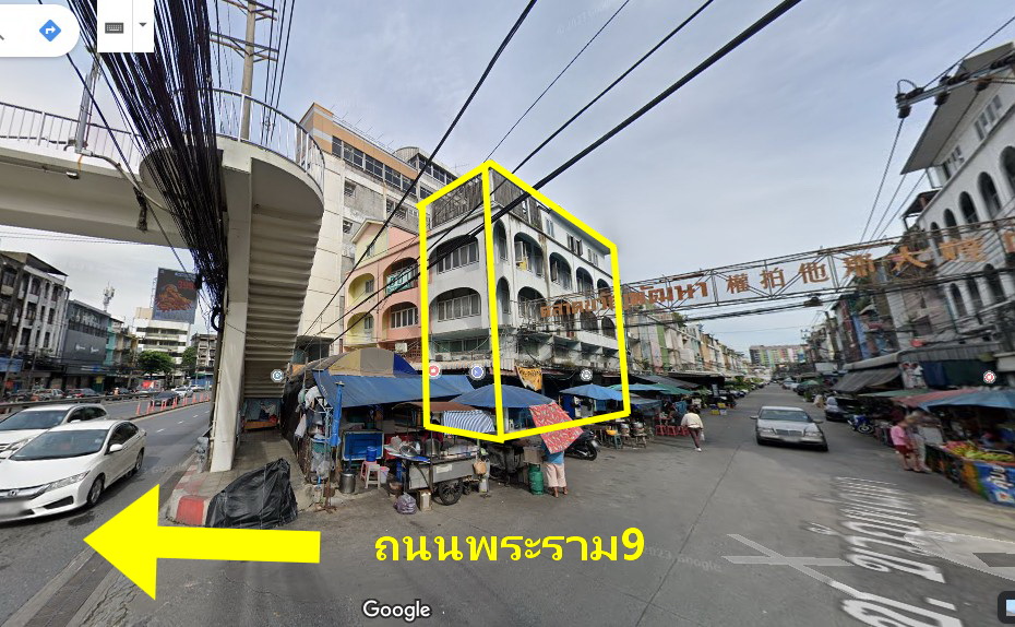 For RentShophouseRama9, Petchburi, RCA : Property code 789/29 Commercial building for rent. Next to Rama 9 Road, can be used as a restaurant, hotel or other things.