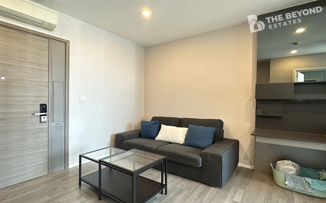 For RentCondoOnnut, Udomsuk : Room for rent 🏠 : The room Sukhumvit 69 Condo , 1 bedroom 1 bathroom 🚆 Ready to move in, have 2 TV, view of the back of the building, not hot