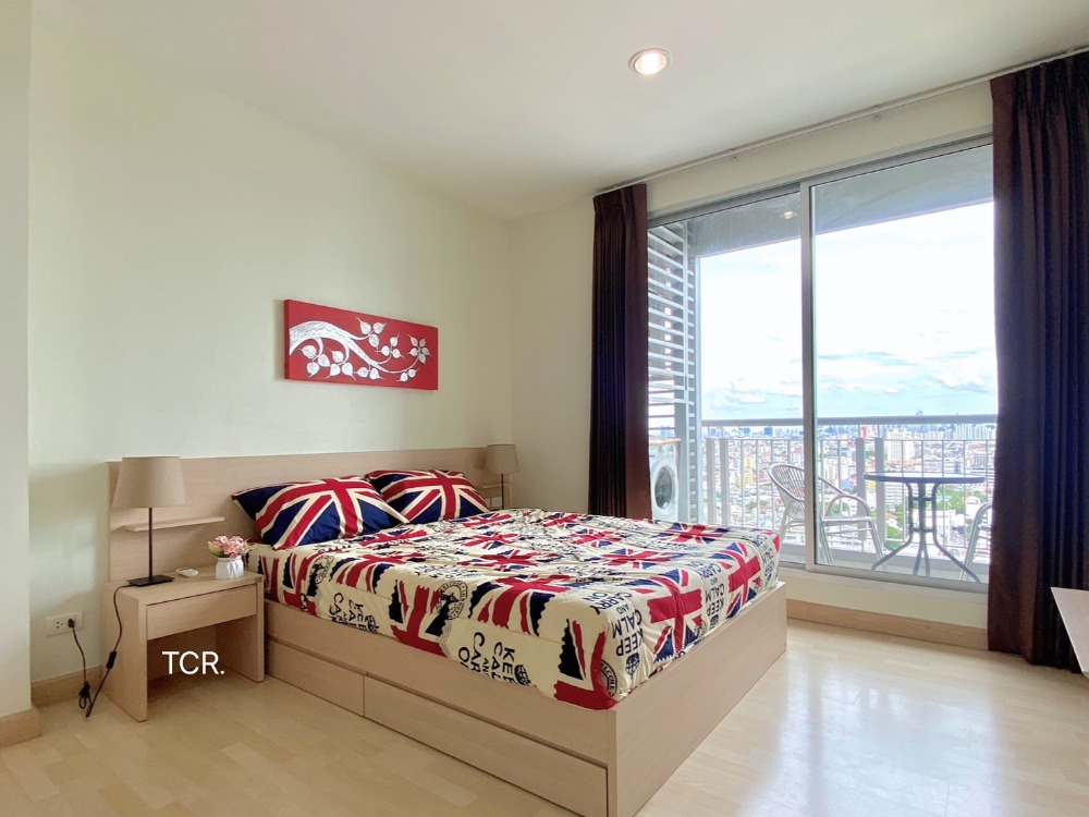 For RentCondoRatchadapisek, Huaikwang, Suttisan : Condo for rent, Rhythm Ratchada, beautiful room, good location, fully furnished, unblocked view.