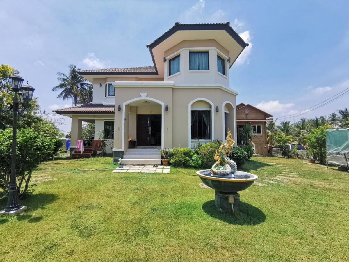 For SaleHousePhutthamonthon, Salaya : 🎉Beautiful house for sale urgently #very good price, house size 1 rai, Bang Waek, Thotsakan Intersection, price reduced 5 million baht, if interested, make an appointment to view: 0922829196