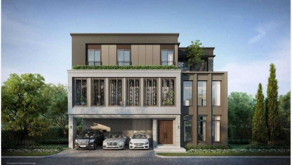 For SaleHouseRama5, Ratchapruek, Bangkruai : ◣ Type (S)◥ Single house 3 storey 4 beds | 75.50 sq.w. 415.00 sq.m. | near Central Westville 3 mins, Tops HomeWorks Ratchapruek 3 mins, The Crystal SB Ratchapruek 7 mins