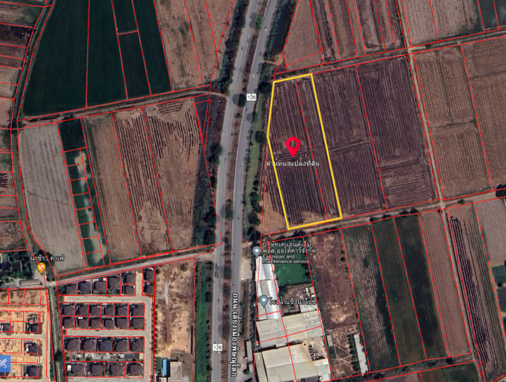 For SaleLandPhitsanulok : Land for sale, next to Phitsanulok bypass road, 7 rai 1 ngan 87 sq m., suitable for doing business.