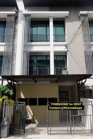 For RentTownhouseRamkhamhaeng, Hua Mak : (Property code: TT1384) Townhome for rent. city ​​center village Soi Ramkhamhaeng 39🏡