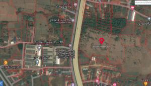 For SaleLandCha-am Phetchaburi : Empty land for sale, 17 rai 3 ngan 65 sq m, next to Phetkasem Road. Next to Calcomm factory, Bang Khem Subdistrict, Khao Yoi District, Phetchaburi Province.