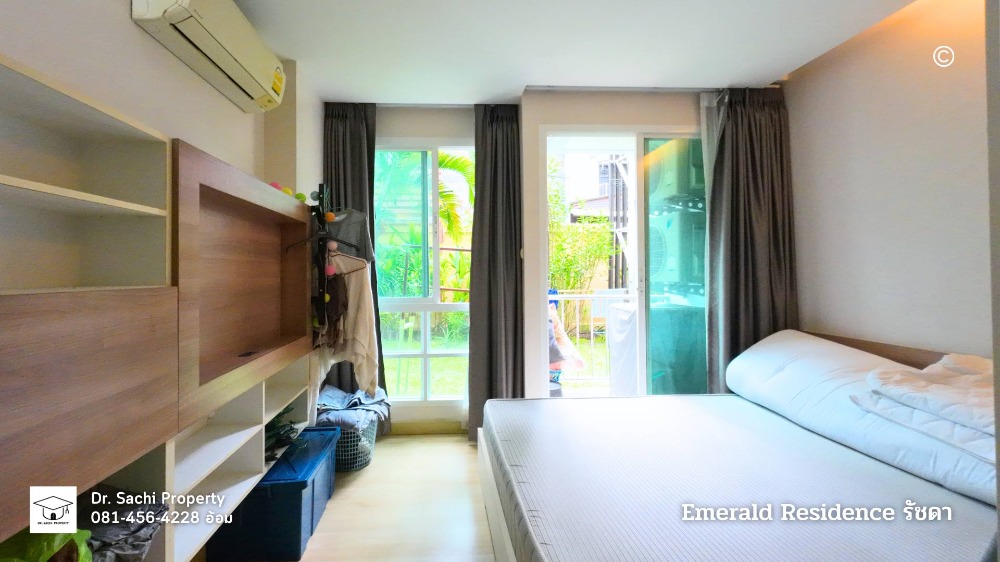 For SaleCondoRatchadapisek, Huaikwang, Suttisan : Condo for sale Emerald Residence Ratchada near MRT Huai Khwang, only 6 minutes.