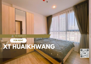For RentCondoRatchadapisek, Huaikwang, Suttisan : For rent 🔺 XT HUAIKHWANG 🔺 near MRT Huai Khwang, complete with furniture and electrical appliances.