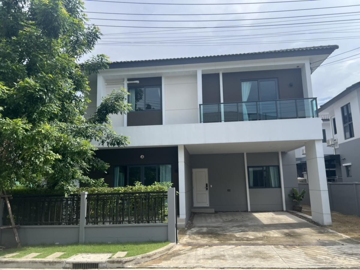 For RentHouseVipawadee, Don Mueang, Lak Si : House for rent, Centro Vibhavadi, 4 bedrooms, 5 bathrooms, new house, ready to move in, Centro Vibhavadi project ✨Corner plot has private space, receives full breeze🌳