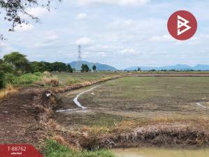 For SaleLandLop Buri : Empty land for sale, area 10 rai 4.6 square wah, Khok Ka Thiam, Lopburi