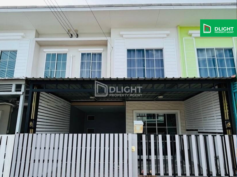 For SaleTownhouseSamut Prakan,Samrong : Very cheap for sale, townhouse, J City Praeksa, 17.8 sq.w., 84 sq.m., 4 bedrooms, 2 bathrooms, price 2.25 million baht, ready to move in