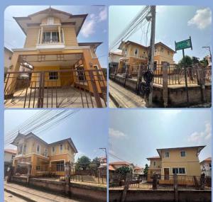 For SaleHouseSamut Prakan,Samrong : Selling below market price Single house 79 sq m. 3 bedrooms, 3 bathrooms, 3 air conditioners, Parinyada Village, Theparak, Bang Phli.