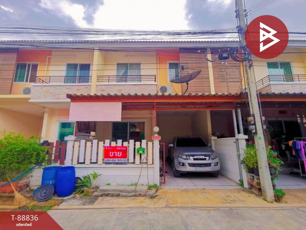 For SaleTownhouseMahachai Samut Sakhon : Townhouse for sale Smileland Village 2 Rama 2-Suan Som Samut Sakhon