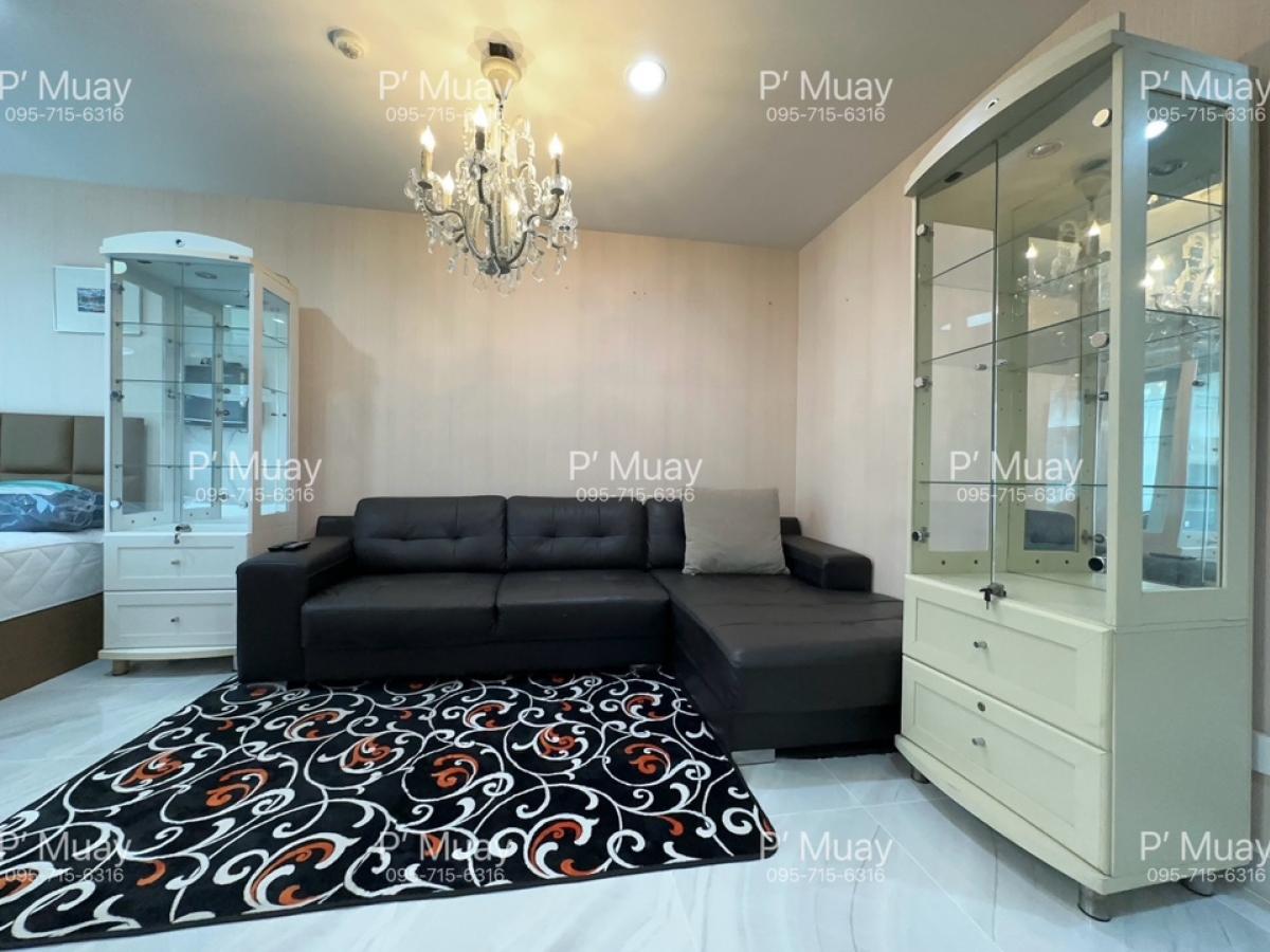 For RentCondoBang Sue, Wong Sawang, Tao Pun : ✅ Ready to move in 5 September 2024 ✅ You can make a reservation for rent✨Beautiful studio room 🅰️L-shaped sofa📍with washing machine, front load 8 kg #Regent Home Bang Son 27 ❤️Rent 7,200 baht