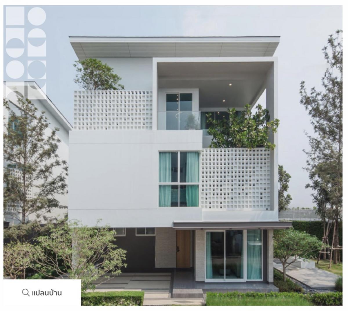 For SaleHouseKaset Nawamin,Ladplakao : New white detached house, beautiful from every angle (Corner) Nirvana Project Ekkamai-Ramintra Absolute (Sukonthasawat)