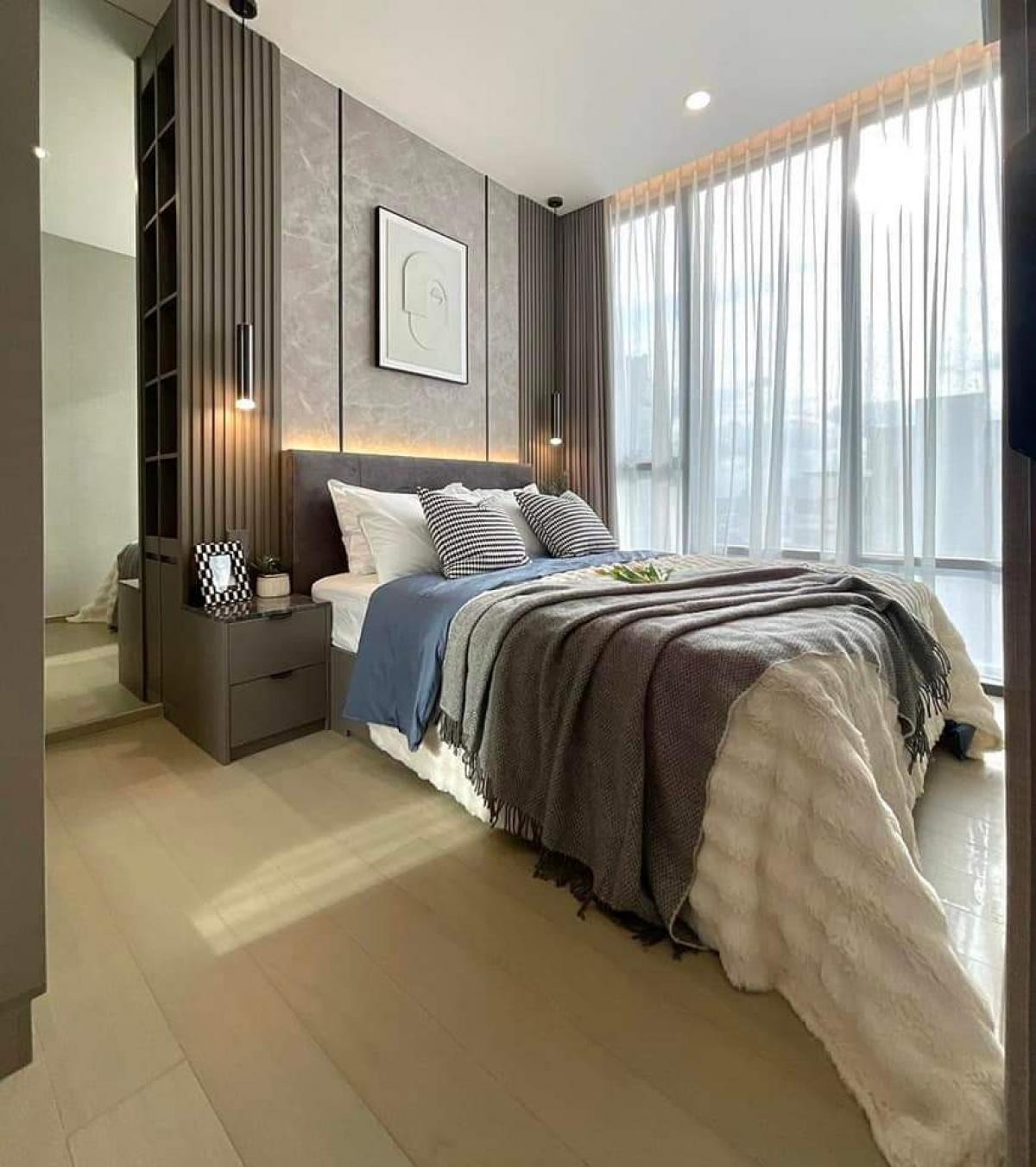 ขายคอนโดราชเทวี พญาไท : Condo For Sale The Extro Phayathai Rangnam, decorated and ready to move in.Conveniently travel by BTS and connected to many roads.