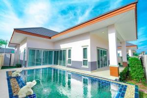 For SaleHousePattaya, Bangsaen, Chonburi : Experience Unparalleled Luxury at a Private Pool Villa in the Heart of Pattaya  2-bedroom, 2-bathroom villa Spacious 149 sq.m. living area