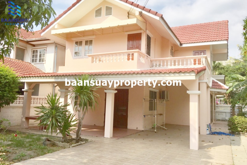 For RentHouseChaengwatana, Muangthong : For rent, 2-story detached house, Prachachuen-Khlong Prapa Road, near Sport City.