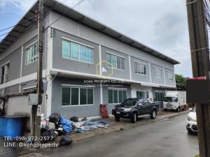 For RentWarehouseLadprao101, Happy Land, The Mall Bang Kapi : Warehouse for rent, Pho Kaeo 3, Bang Kapi, Bangkok, 2-story building, area 1,000 sq m.