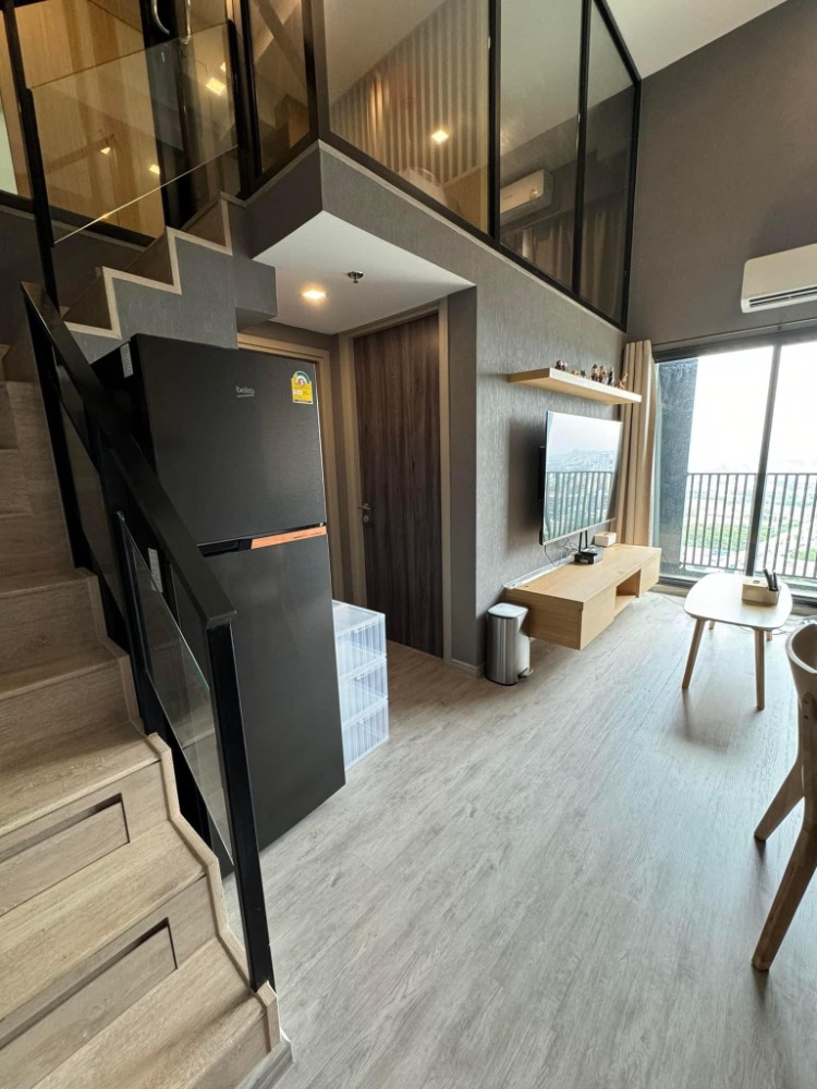 For RentCondoPattanakan, Srinakarin : Cheapest for rent 🔆🌈 The Rich Rama 9 - Srinakarin, Duplex room, 26th floor (north room), 2 bedrooms, price 25,000 baht.