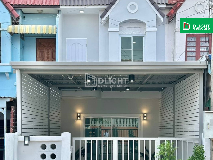 For SaleTownhouseNonthaburi, Bang Yai, Bangbuathong : Townhouse, Rueang Nakhon Villa 2, area 18 sq m, 2 bedrooms, 2 bathrooms, price 1.7 million baht, decorated, ready to move in, Bang Bua Thong location.