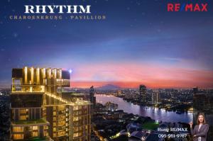 ขายคอนโดสาทร นราธิวาส : New! 2024 Condo Rhythm Charoenkrung Pavillion คอนโดวิวแม่น้ำ 98.85 Sq.m. 2ห้องนอน Fully Furnish **ขายขาดทุน ห้องใหม่มาก // วิวแม่น้ำเจ้าพระยา ทำเลดี บนถนนเจริญกรุง ราคาดี พร้อมอยู่ เพียง 17.5 Millions Baht