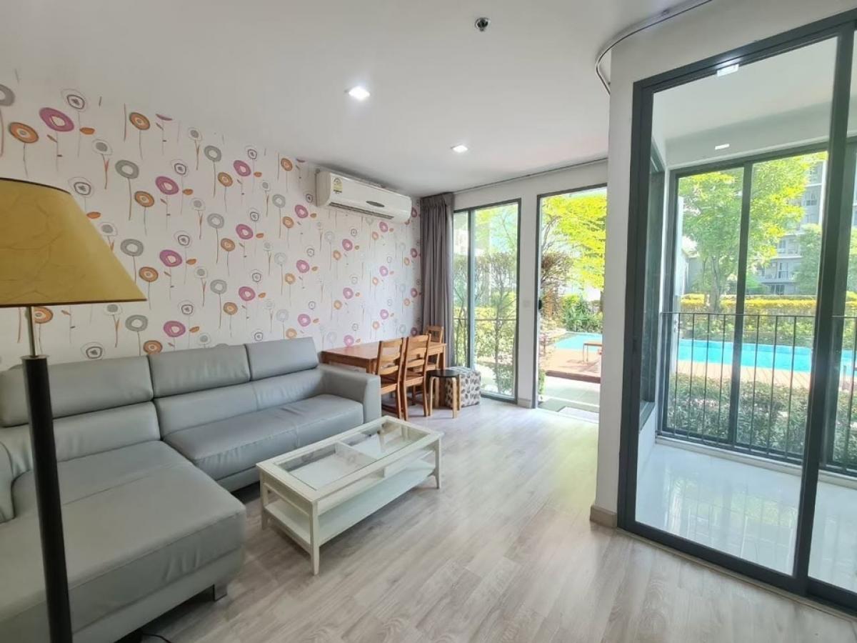 For RentCondoOnnut, Udomsuk : Ideo mobi On Nut (Sukhumvit 81) for rent, 2 floors, 2 bedrooms, 2 bathrooms and kitchen, Duplex room, 62 sq m + balcony, 2 floors, 4 and 5.