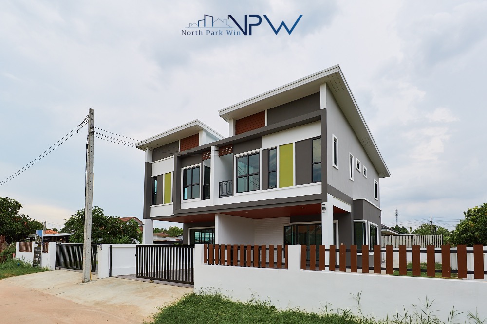 For SaleTownhouseKhon Kaen : For sale: Modern style twin townhouse, quiet, near Khon Kaen University