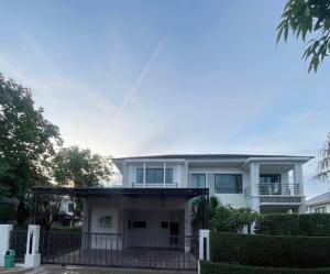 For RentHouseRama5, Ratchapruek, Bangkruai : Cheap detached house for rent, Perfect Masterpiece project, next to Ratchaphruek Road. Near Denla International School (DBS), 5 bedrooms, 4 bathrooms, beautiful house, ready to move in.