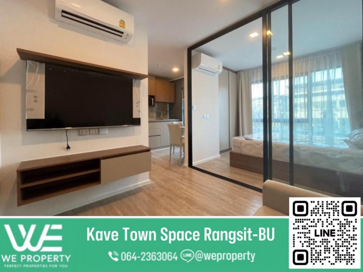 For SaleCondoPathum Thani,Rangsit, Thammasat : Complete furniture and appliances⭐Kave Town Space Rangsit-BU (Kave Town Space Rangsit-Bangkok University)