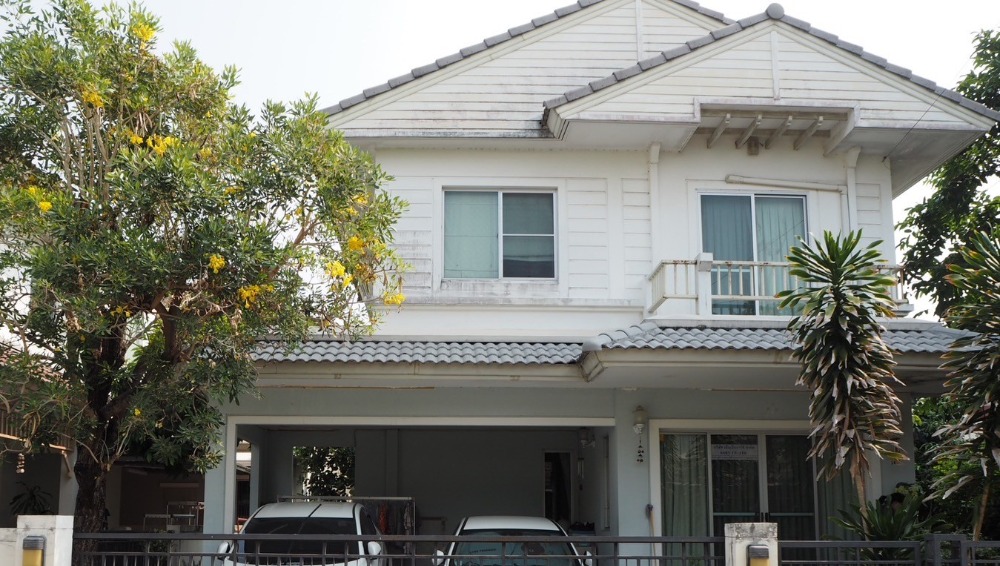 For SaleHouseRama5, Ratchapruek, Bangkruai : Single house for sale Manthana Pinklao-Rama 5 Village, Bang Kruai, Nonthaburi